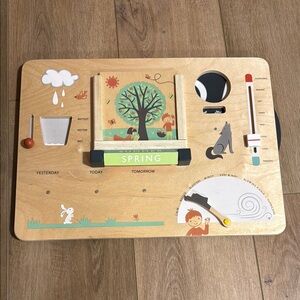 Wooden Weather and Seasons Learning Board